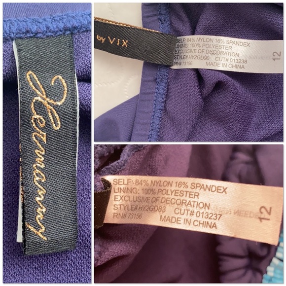 Hermanny by Vix navy and brown beaded bikini 12 - Picture 9 of 15